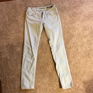 Miss me skinny jeans, light blue, sz 27